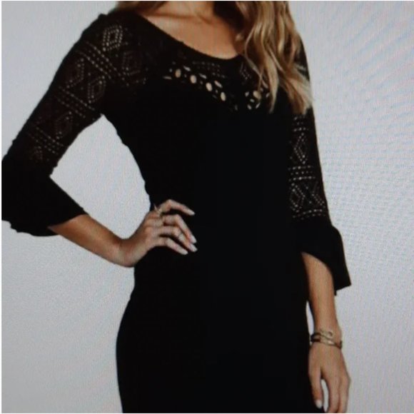 Free People Dresses & Skirts - Free People Crocheted Bodycon Dress